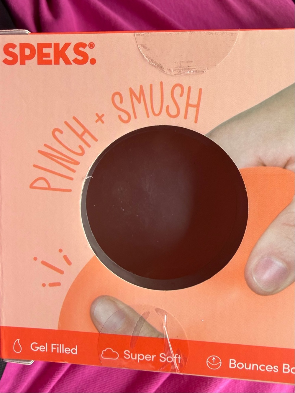 JUMBO SPEKS Gel-Filled Stress Ball - Orange